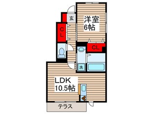 ラフィネ高砂の物件間取画像